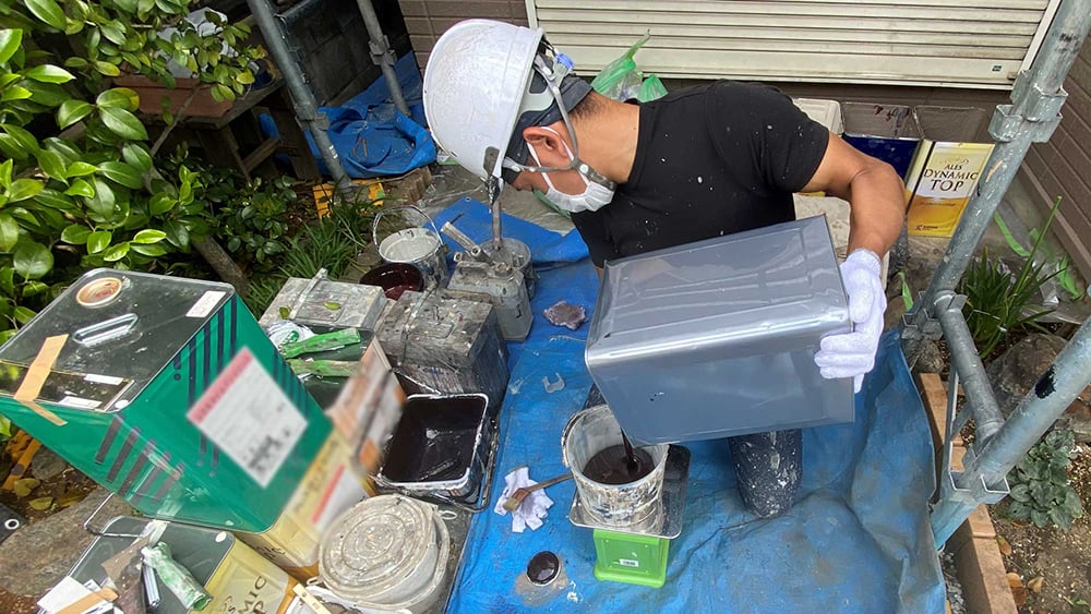 使用する塗料の量が違う